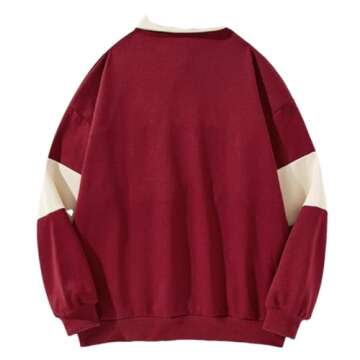 Bollrllr Stylish Patchwork Hoodie for Men - Preppy and Casual