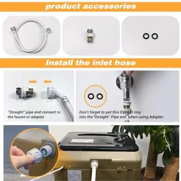 Zyerch XQB201A-GOLD6 17.7lbs Full-Automatic Compact Apartment, 10 Program Small Washing Dorm, Portable Washer Machine for RV, Home, Gold