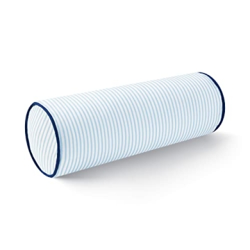 Hofdeco Premium Coastal Bolster Pillow Cover for Indoor Outdoor