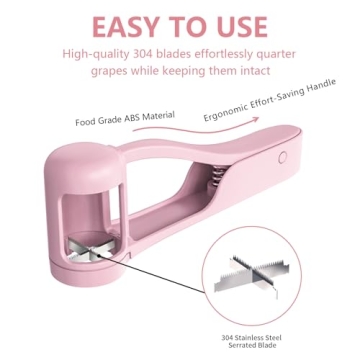 WhiteRhino Grape Cutter for Toddlers 1-3,Grape Slicer for Toddlers Grape Cutter Tool Cherry Tomato Strawberry Sandwich Cutter for Kids Lunch Accessories,Grape Slicer Kitchen Gadget Grape Quarter