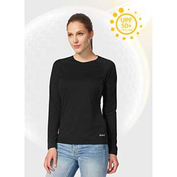 BALEAF Women's UPF 50+ Sun Shirts Long Sleeve UV Protection Rash Guard Lightweight Quick Dry SPF Hik...