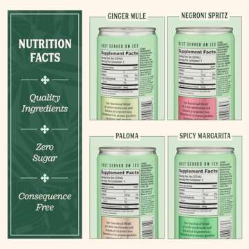 Little Saints Non-Alcoholic Drinks Variety Pack - Sugar Free & Zero Proof Mocktails - Ready-to-Drink Beverage for Parties & Celebrations