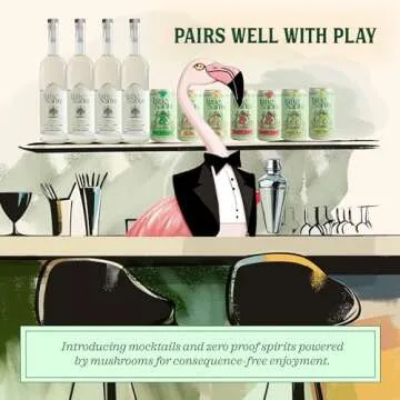 Little Saints Non-Alcoholic Drinks Variety Pack - Sugar Free & Zero Proof Mocktails - Ready-to-Drink Beverage for Parties & Celebrations