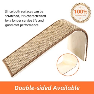 Lahas Cat Scratch Pad Durable Natural Scratching Ramp