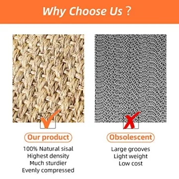 Lahas Cat Scratch Pad Durable Natural Scratching Ramp