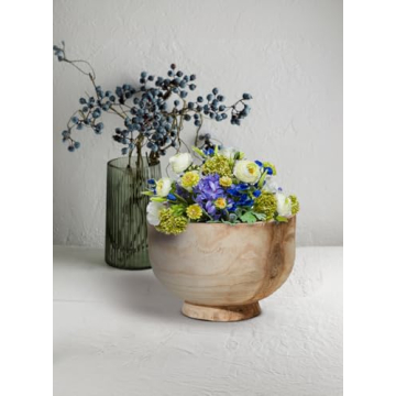 Paulownia Wood Decorative Bowl for Home Decor and Events