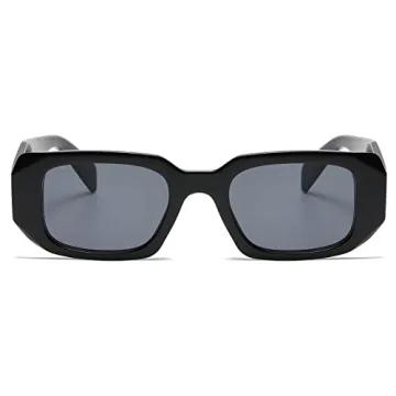 Verfimaci Trendy Rectangle Sunglasses Stylish UV Protection
