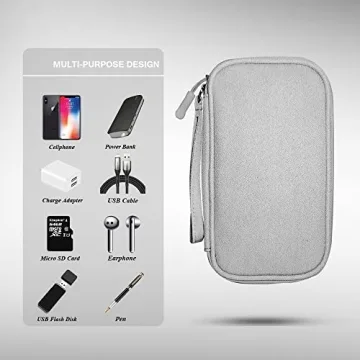 DUMEALAGR Electronics Organizer Bag for Chargers & Accessories