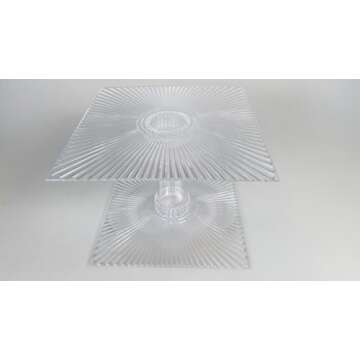 8 Tier Cascade Wedding Cake Cupcake Stand Square