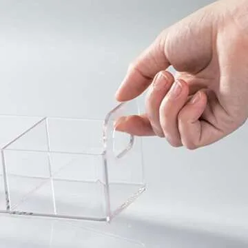 mDesign Tea Bag Holder - Clear 4 Pack Storage Solution