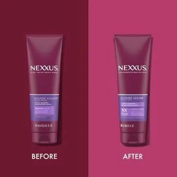 Nexxus Blonde Assure Purple Shampoo, For Blonde Hair Color Care Shampoo, Keratin Protein 8.5 oz