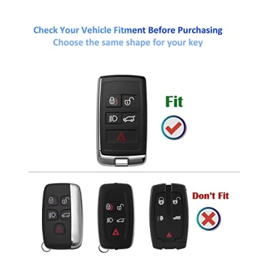 YHC Land Rover Key Fob Cover - Stylish Gold Keychain