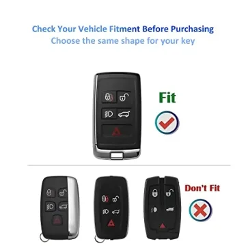 YHC Land Rover Key Fob Cover - Stylish Gold Keychain