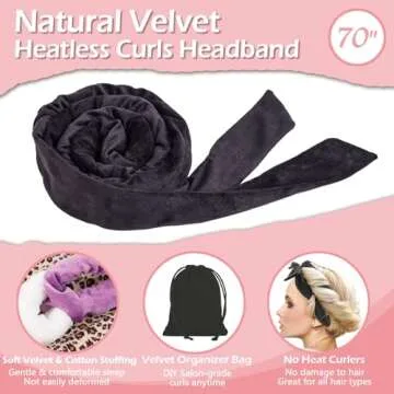 Yampahpa Heatless Curling Headband for Stunning Waves