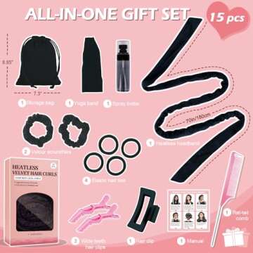 Yampahpa Heatless Curling Headband for Stunning Waves