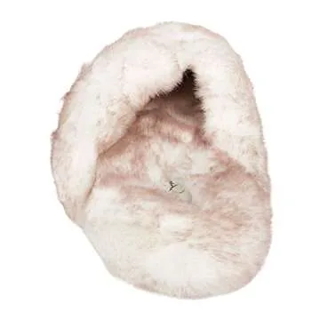 Jessica Simpson Comfy Faux Fur Slippers with Memory Foam