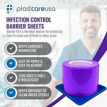 Purple Barrier Film Roll - Sterile Protective Sheets