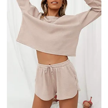 Comfortable & Stylish ZESICA Waffle Knit Pajama Set