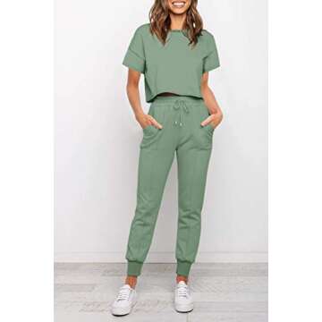ZESICA Women's Stylish Long Sleeve Pajama Sets for Comfort