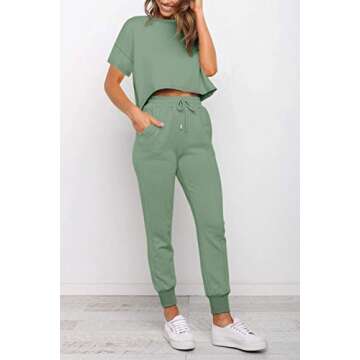 ZESICA Women's Stylish Long Sleeve Pajama Sets for Comfort