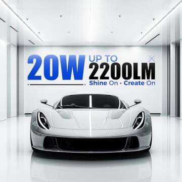 Barrina LED T5 Integrated Single Fixture, 4FT, 2200lm, 6500K (Super Bright White), 20W, Utility Shop...