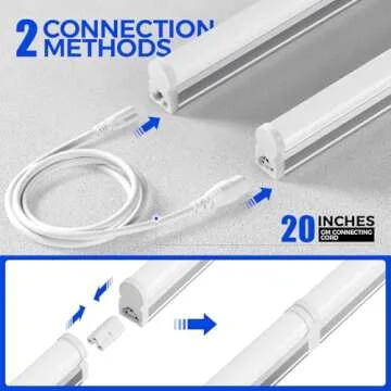 Barrina 4FT LED T5 Light Fixture - Super Bright & Energy Efficient