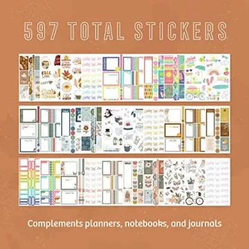 Happy Planner Sticker Pack – 30 Sheets, 597 Seasonal Stickers