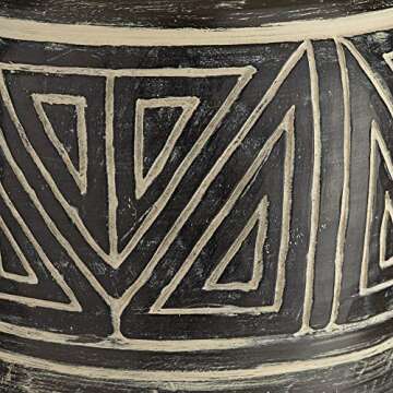 John Timberland Miguel Rustic Southwestern Style Table Lamp 32" Tall Earth Tone Jar Linen Fabric Drum Shade Decor for Living Room Bedroom House Bedside Nightstand Home Office Entryway Reading