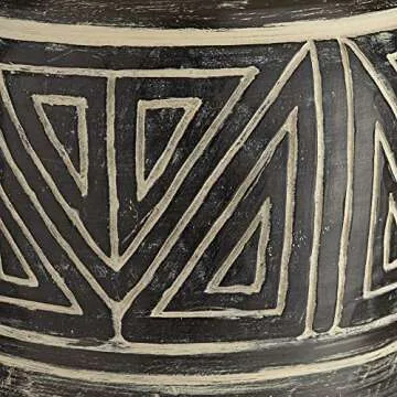 John Timberland Miguel Rustic Southwestern Style Table Lamp 32" Tall Earth Tone Jar Linen Fabric Drum Shade Decor for Living Room Bedroom House Bedside Nightstand Home Office Entryway Reading