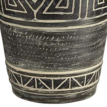 John Timberland Miguel Rustic Southwestern Style Table Lamp 32" Tall Earth Tone Jar Linen Fabric Drum Shade Decor for Living Room Bedroom House Bedside Nightstand Home Office Entryway Reading