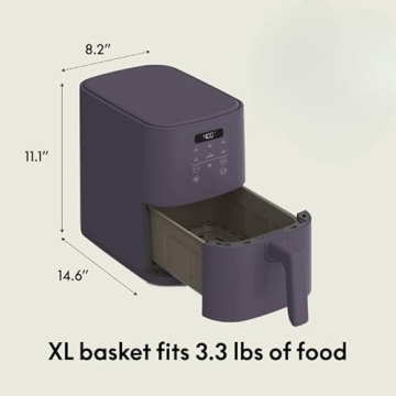 Bella 4Qt Slim Air Fryer with Nonstick Coating