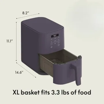 Bella 4Qt Slim Air Fryer with Nonstick Coating