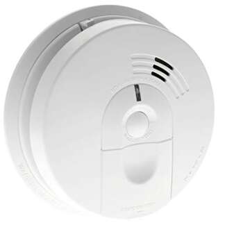 Kidde 21026063 AC Hardwired Smoke Detector Alarm with 9V Back up and Front Load Battery Door, White