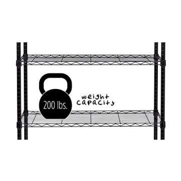 Honey-Can-Do 5-Tier Storage Shelving Unit in Black