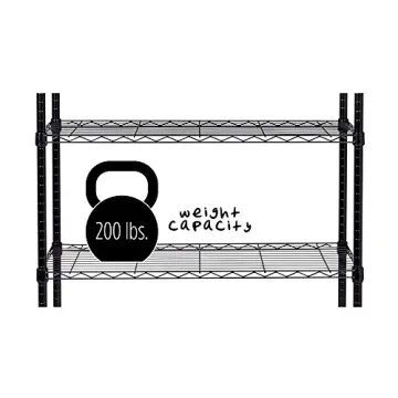 Honey-Can-Do 5-Tier Storage Shelving Unit in Black