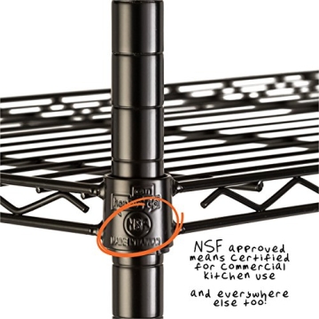 Honey-Can-Do 5-Tier Storage Shelving Unit in Black