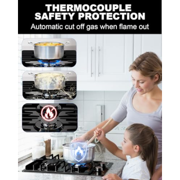 TOPWISH 2 Burner Propane Cooktop - 12 Inch Gas Stove