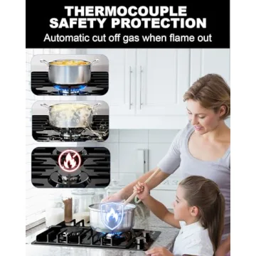 TOPWISH 2 Burner Propane Cooktop - 12 Inch Gas Stove