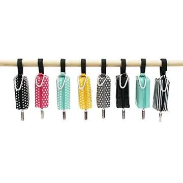 Oh Baby Bags Diaper Bag Clip-On Dispenser Gift Box with Scented Disposable Bags for Dirty Diapers - Recycled Plastic - Pink Dot Duffle Plus 48 Pink Citrus Scented Bags