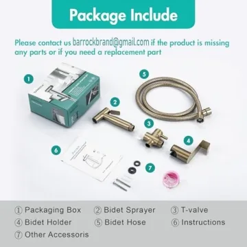 BARROCK Handheld Bidet Sprayer - Eco-Friendly & Adjustable