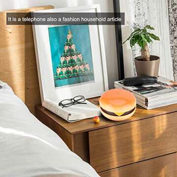 Cute Hamburger Landline Phone for Home & Office