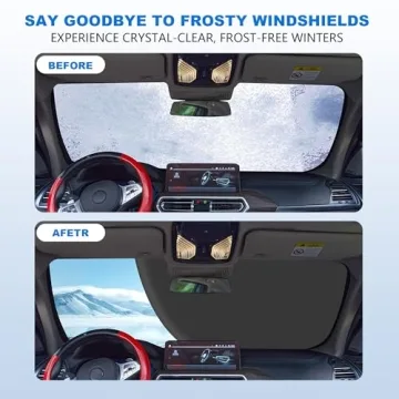 Eamefia Windshield Cover - Heavy Duty Protection for Winter