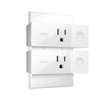 WeMo F7C063-BDL Mini Smart Plug 3-Pack, WiFi Enabled