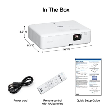 Epson EpiqVision Flex CO-W01 Portable Projector 3000 Lumens