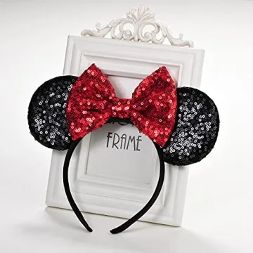Eisyaa Sequin Mouse Ears Headband for Disney Lovers