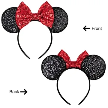 Eisyaa Sequin Mouse Ears Headband for Disney Lovers