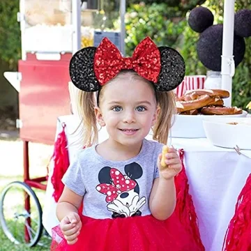 Eisyaa Sequin Mouse Ears Headband for Disney Lovers