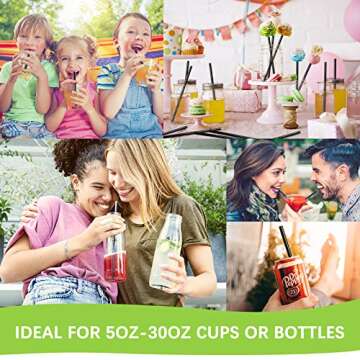 Biodegradable PLA Straws - Eco-Friendly 100 Pcs Pack