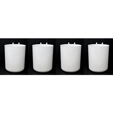 JSP Manufacturing Plastic Pegboard 3 inch Hanging Cup Hook Storage Organizer for Crafts/Office or Ar...