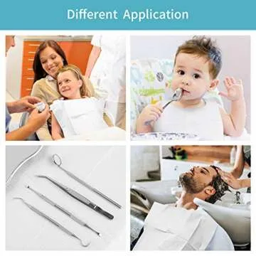 Annhua Dental Bibs Waterproof 125 PCS Disposable Napkins